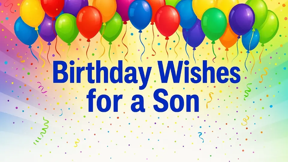 Birthday wishes for son from Mom