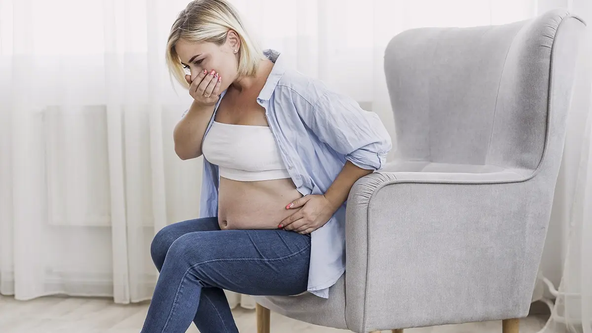 Bloating is often accompanied by vomiting and nausea