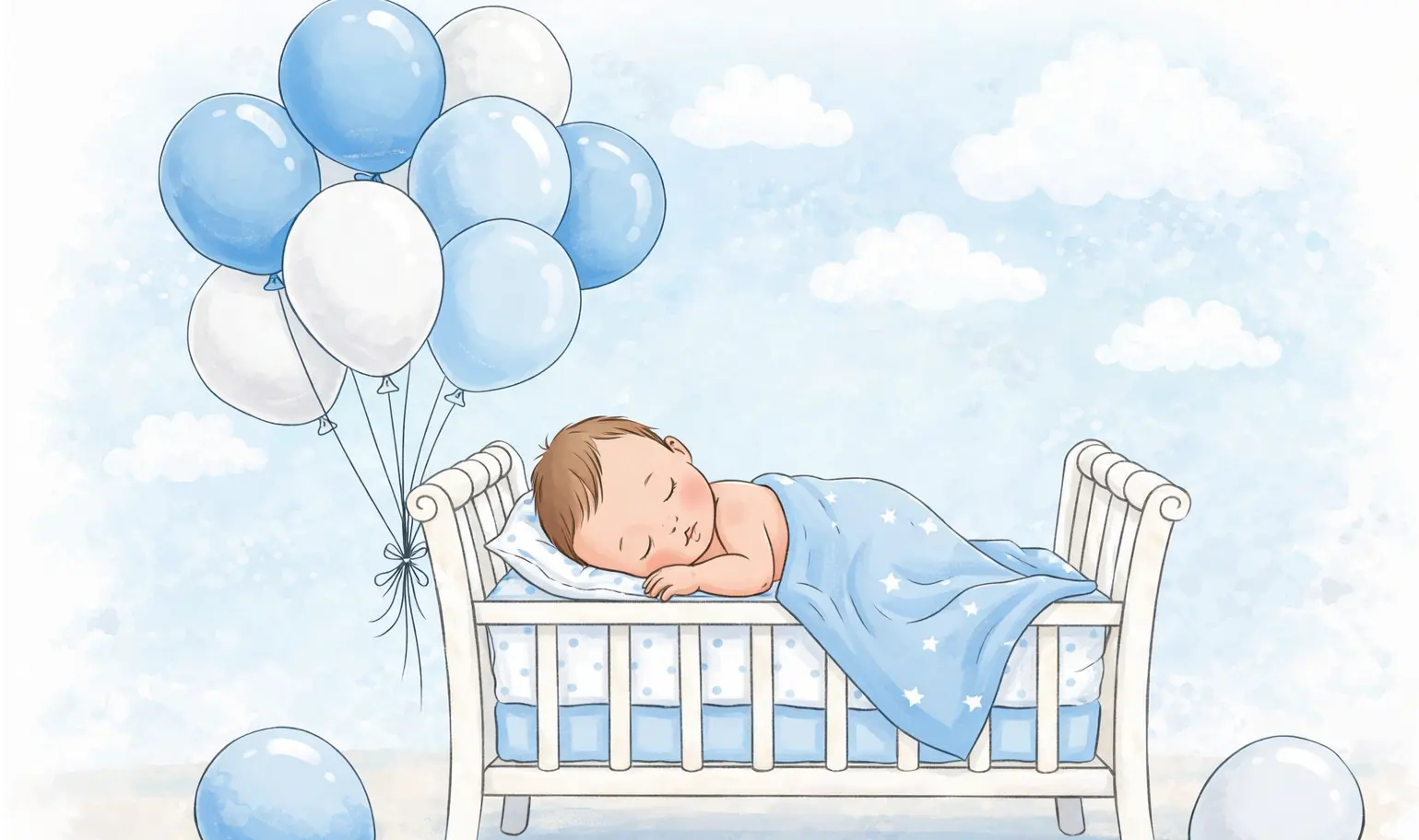 Congratulations on the birth of a son for mom and dad