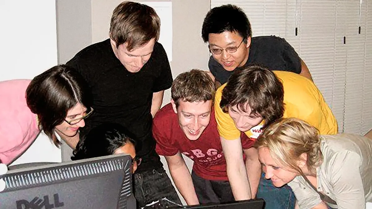 Mark Zuckerberg with friends