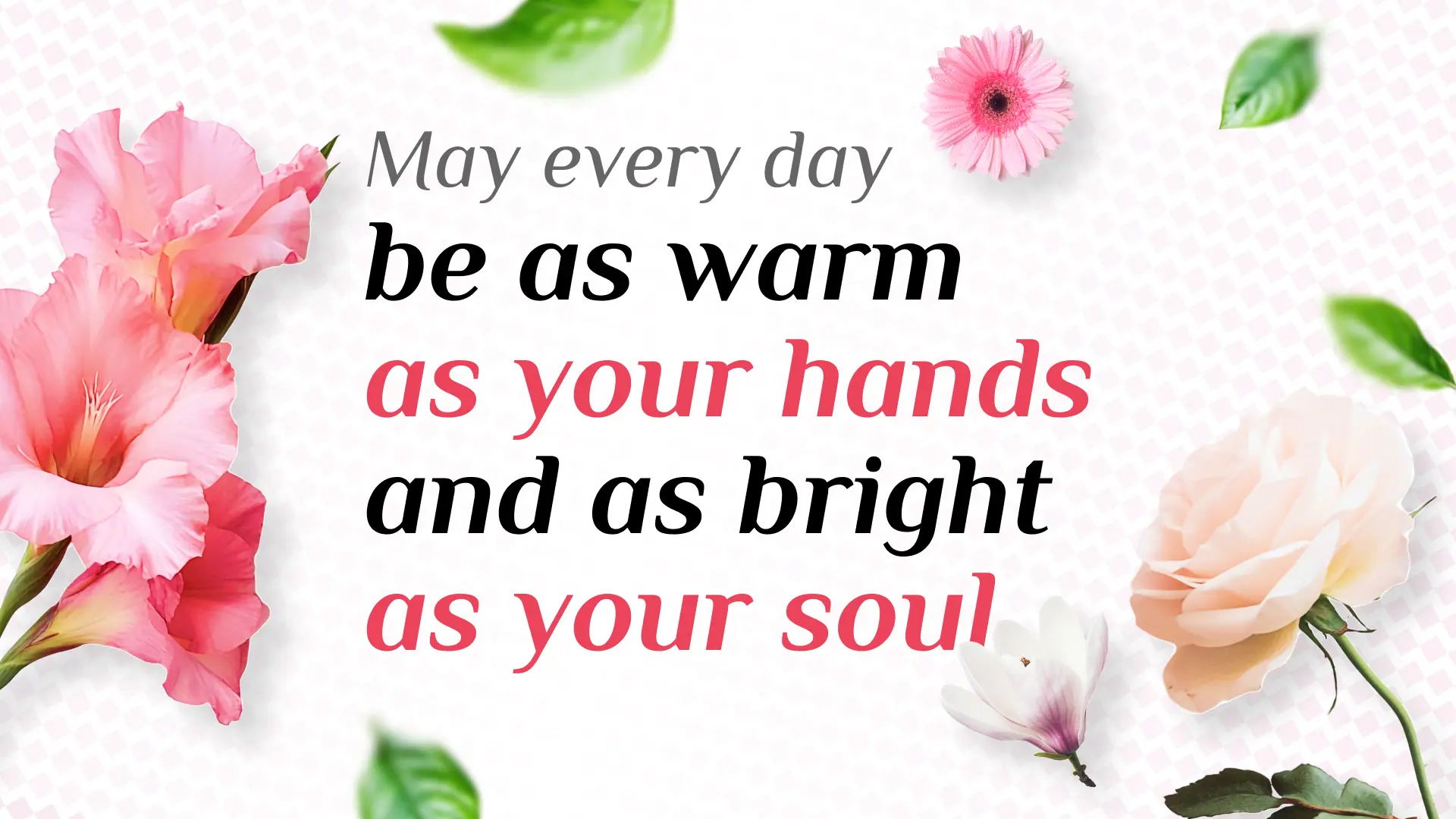 Happy birthday image for a woman with a warm and heartfelt wish about light and warmth