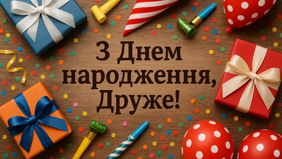 Привітання з днем народження друга проза