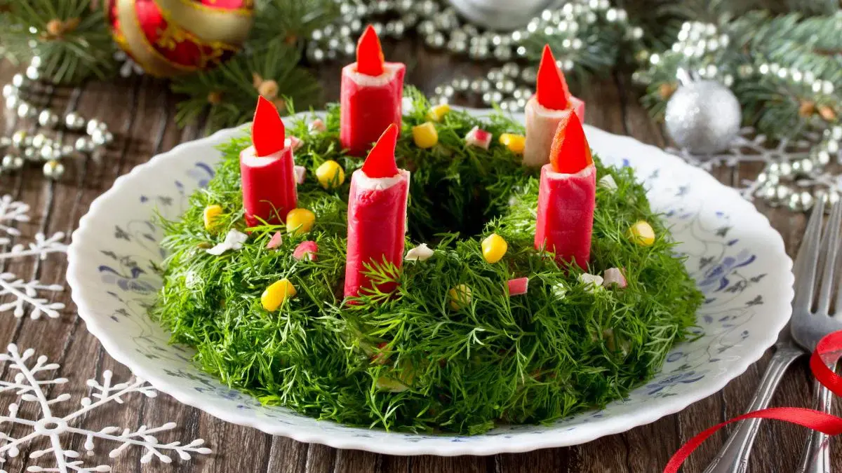Holiday Salads – Christmas Wreath