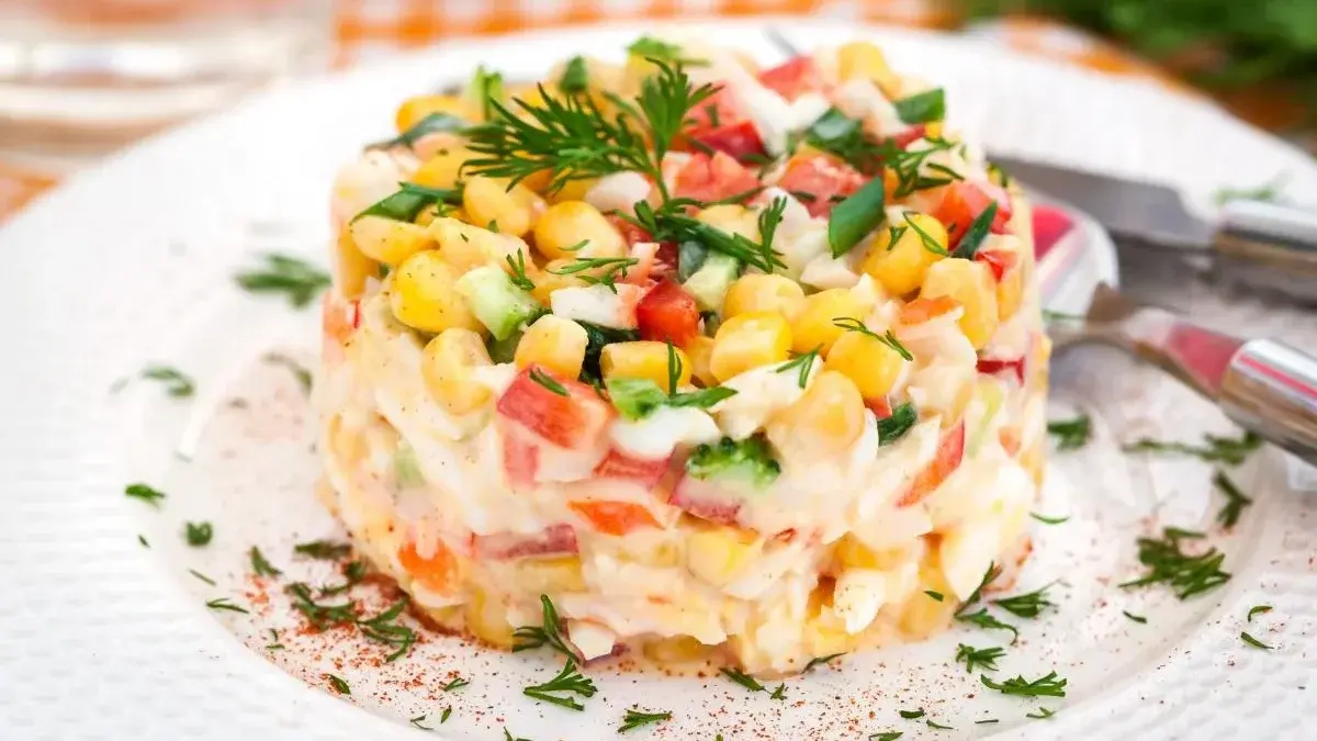 Holiday Salads with Crab Sticks