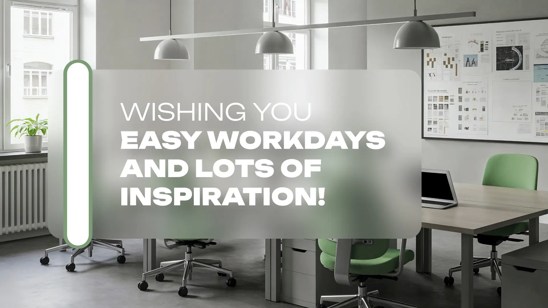 Professional happy birthday card for female colleague – wish for easy workdays and inspiration