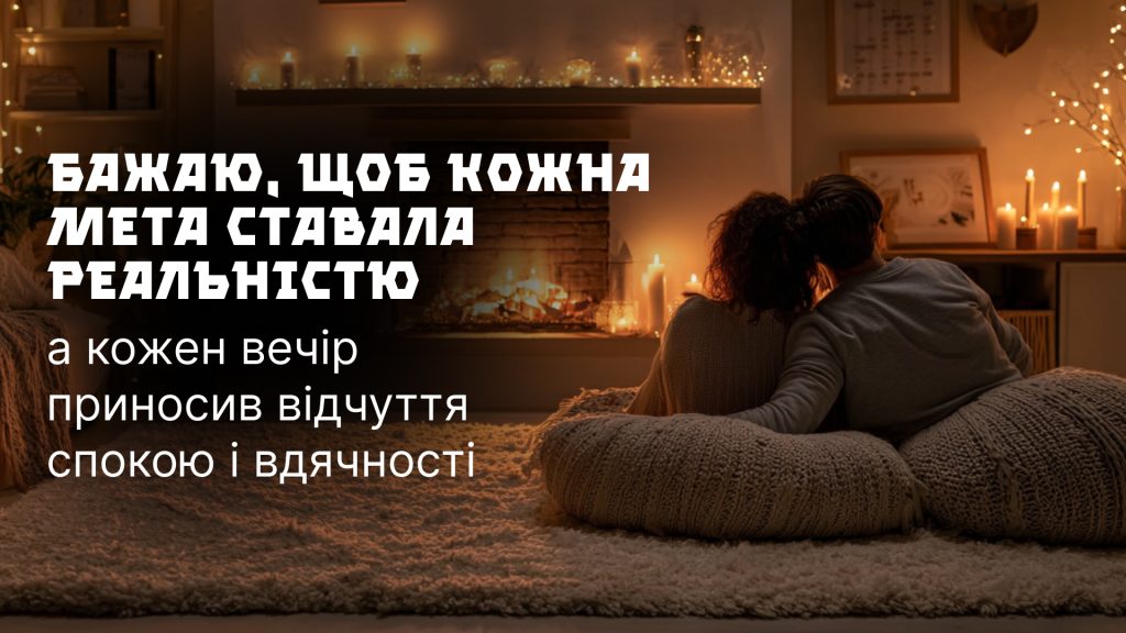 Натхненна картинка-привітання чоловіку до дня народження з теплим текстом
