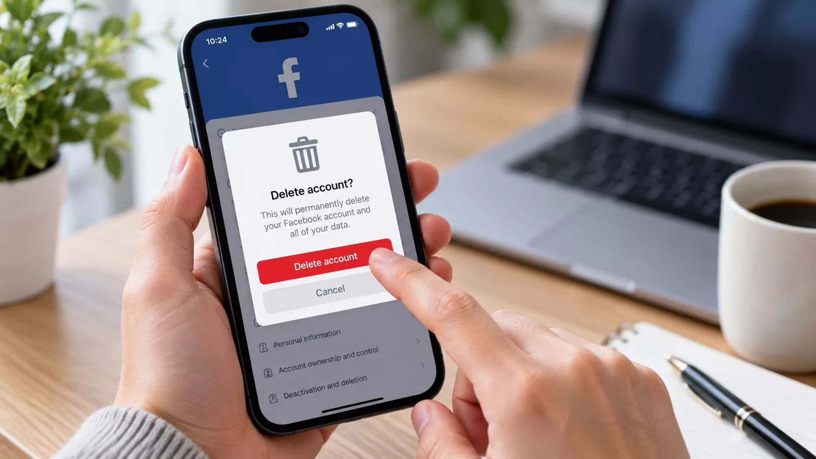 Як видалити акаунт Facebook у 2026 році й не втратити потрібні дані